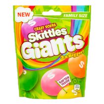 Skittles Giants Sours - кислые (драже) 141 гр