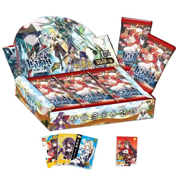 Коллекционные карточки Genshin Impact Категория А 6 штук в бустере Tier 1 (Геншин Импакт) изображение 3