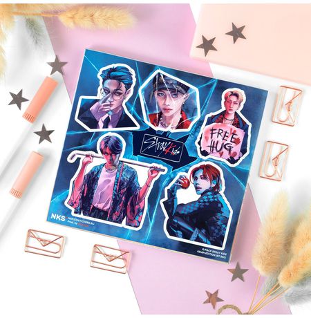 Наклейки K-POP - Stray Kids, стикеры NKS Q-Pack
