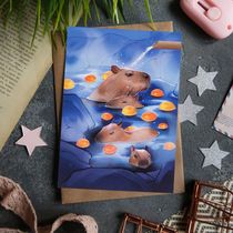 Открытка Капибары