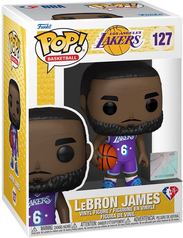 Фигурка Funko POP! Леброн Джеймс (NBA Lakers LeBron James City Edition 2021) изображение 2
