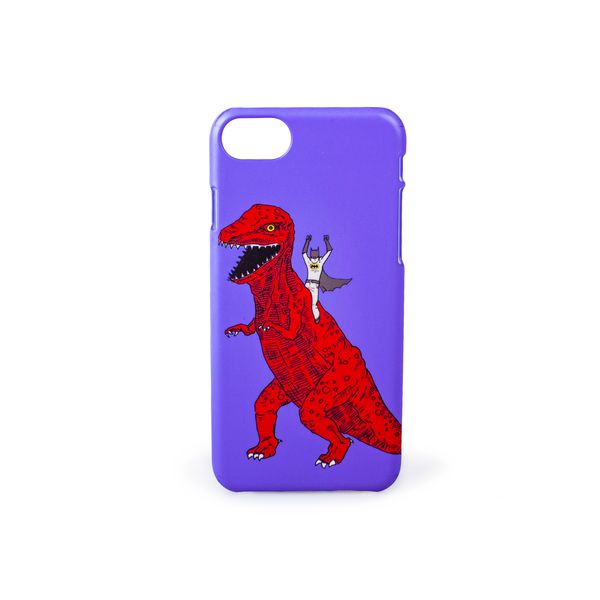 Чехол для iPhone 7 Plus/8 Plus Бэтмен на динозавре