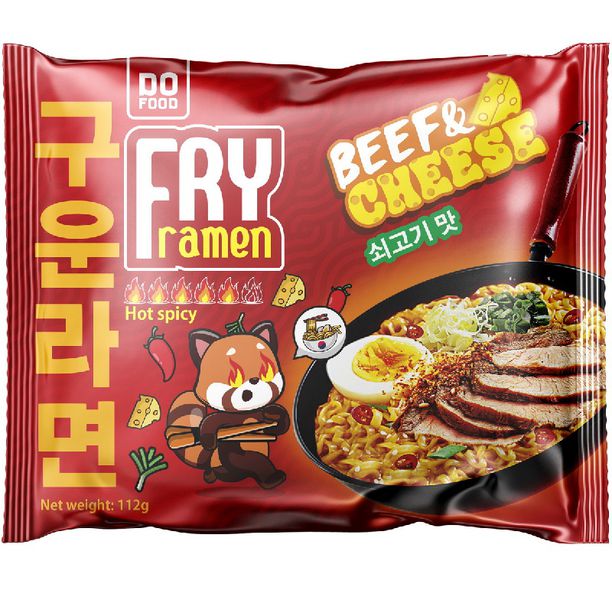 Лапша DO FOOD Fry Ramen Острый сырный со вкусом говядины