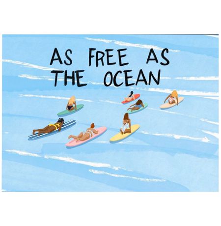 Открытка Серфинг - as the ocean