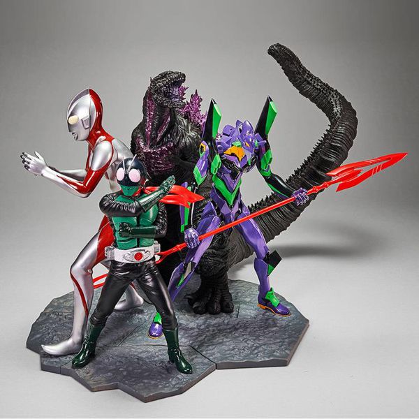 Фигурка Евангелион - EVA-01 (Evangelion - Shin Japan Heroes Universe Art Vignette) 14 см лицензия изображение 5