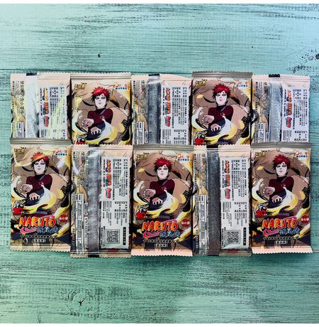 Коллекционные карточки Наруто Серия 5 Тир 3 (Naruto) Набор из 10 бустеров изображение 3