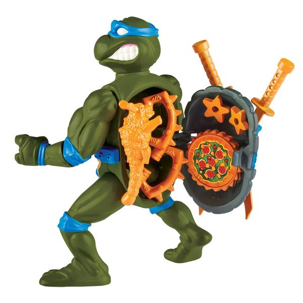 Фигурка Черепашки-Ниндзя - Леонардо (Leonardo - TMNT Classic Storage Shell) лицензия 10,5 см изображение 4