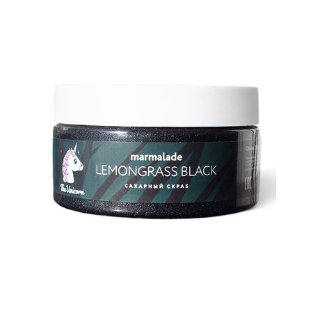 Скраб Marmalade Lemongrass Black, сахарный