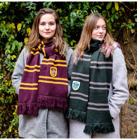 Шарф Гарри Поттер Слизерин (Harry Potter: Slytherin) с узкими полосками изображение 4