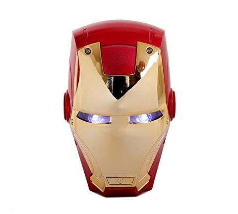 Внешний аккумулятор - Power Bank Железный Человек (Iron Man) + фонарик