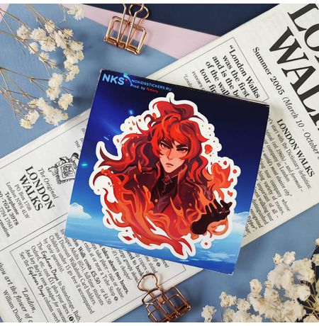 Стикер Геншин Дилюк 2 (Genshin Impact) наклейка NKS