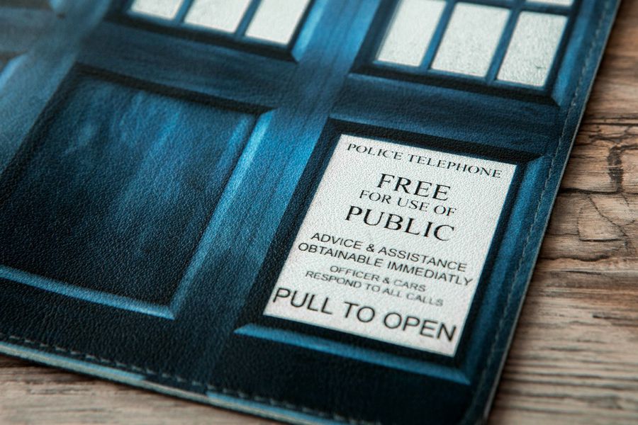 Обложка на паспорт Тардис (Доктор Кто Doctor Who) изображение 3