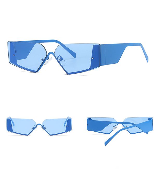 Очки Геометрия, голубые изображение 2