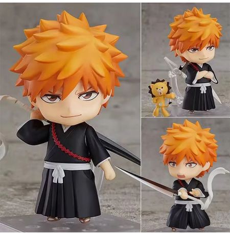 Фигурка Блич - Ичиго Куросаки и Кон (Bleach - Ichigo Kurosaki) Nendoroid копия 10 cм