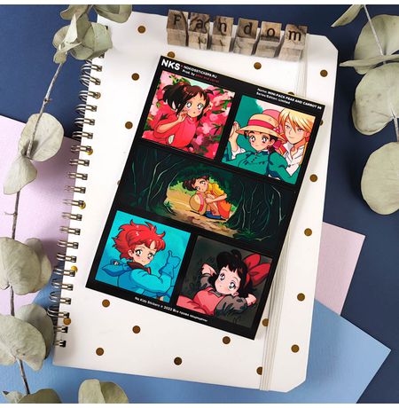 Наклейки Хаяо Миядзаки, стикеры NKS Mini