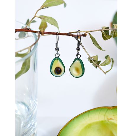 Серьги Авокадо половинки