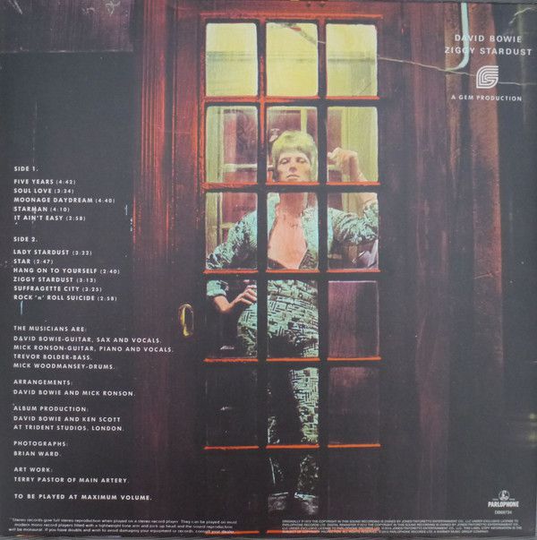 Виниловая пластинка David Bowie – The Rise And Fall Of Ziggy Stardust And The Spiders From Mars изображение 2