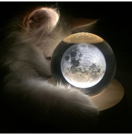Светильник Луна в стекле (УЦЕНКА)