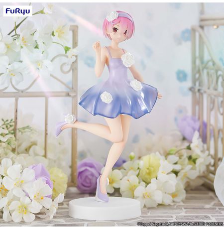 Фигурка Рам - Жизнь с нуля (Re:Zero - Ram Flower Dress Trio-Try-iT) 23 см лицензия