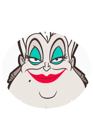 Маска для лица Дисней - Урсула (Disney Ursula), огурец, тканевая изображение 2