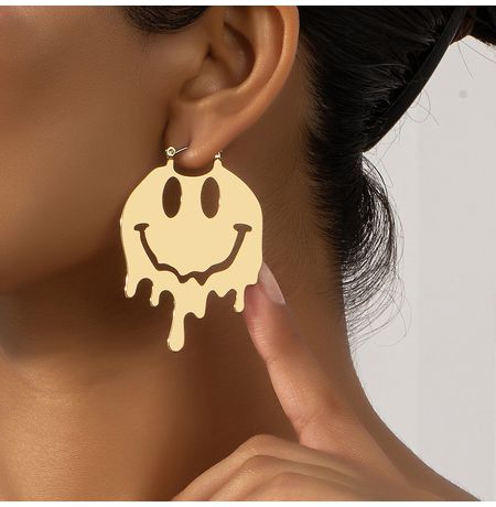 Серьги Смайлик поплывший