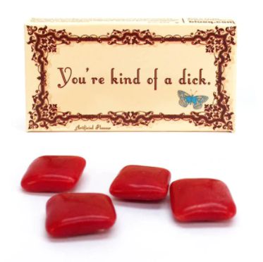 Жевательная резинка Blue Q Gum You are kind of dick, корица