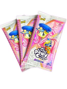 Коллекционные карточки My Little Pony - Тир 4 - 6 штук в бустере бокс с Флаттершай изображение 2