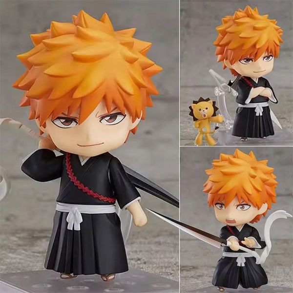 Фигурка Блич - Ичиго Куросаки и Кон (Bleach - Ichigo Kurosaki) Nendoroid копия 10 cм