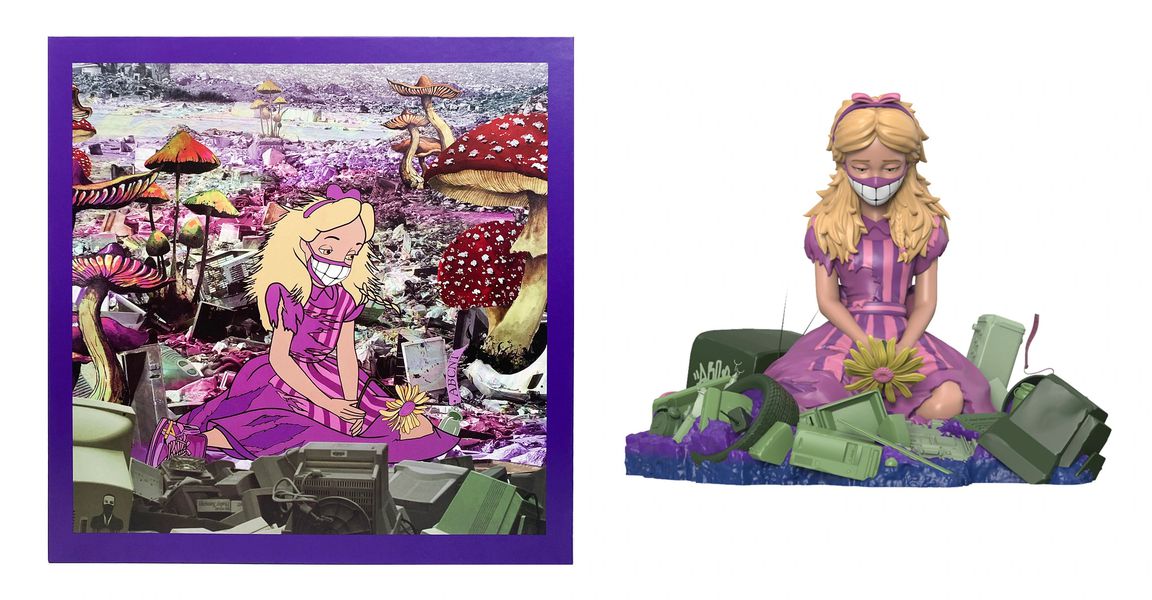 Фигурка Alice in Wasteland by ABCNT Acid Edition Exclusive светится в темноте изображение 6