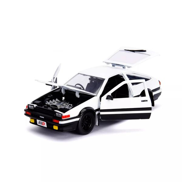 Масштабная модель Initial D Toyota Trueno AE86 и фигурка Такуми, 1:24 изображение 2
