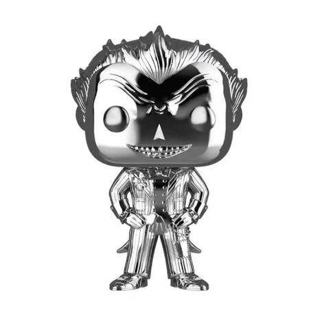 Фигурка Funko POP! Джокер - Серебряный хром (The Joker - Silver Chrome) Exclusive изображение 2