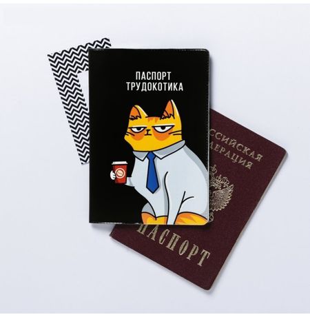 Обложка на паспорт Трудокотик изображение 2