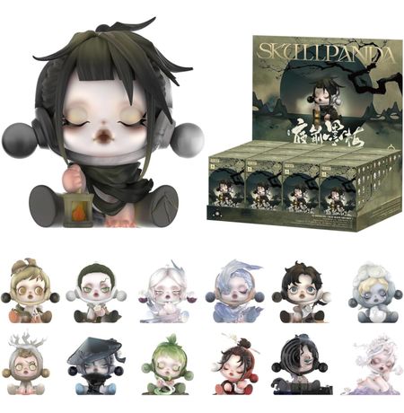 Случайная фигурка POP MART Skullpanda The Ink Plum Blossom 8 см лицензия