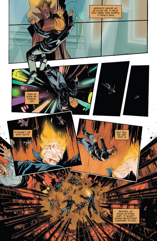Damnation: Johnny Blaze - Ghost Rider #1 с автографом Криса Себела изображение 2