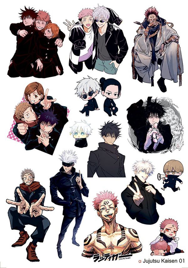 Набор стикеров Магическая битва 01 (E&L Print Work)