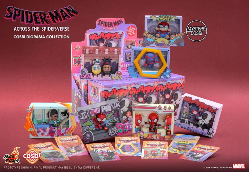Случайная фигурка Hot Toys Cosbi - Spider-Man Across The Spider-Verse Diorama Series Лицензия 7-9 см