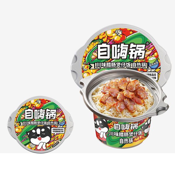 Рис в саморазогревающимся стакане со вкусом сычуаньской колбасы