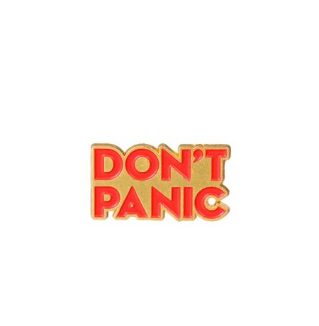 Значок Автостопом по галактике - Don't panic