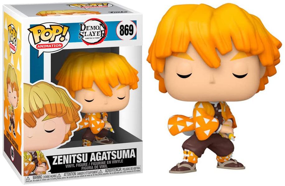Фигурка Funko POP! Клинок рассекающий демонов - Зеницу Агацума (Demon Slayer Zenitsu Agatsuma) изображение 2