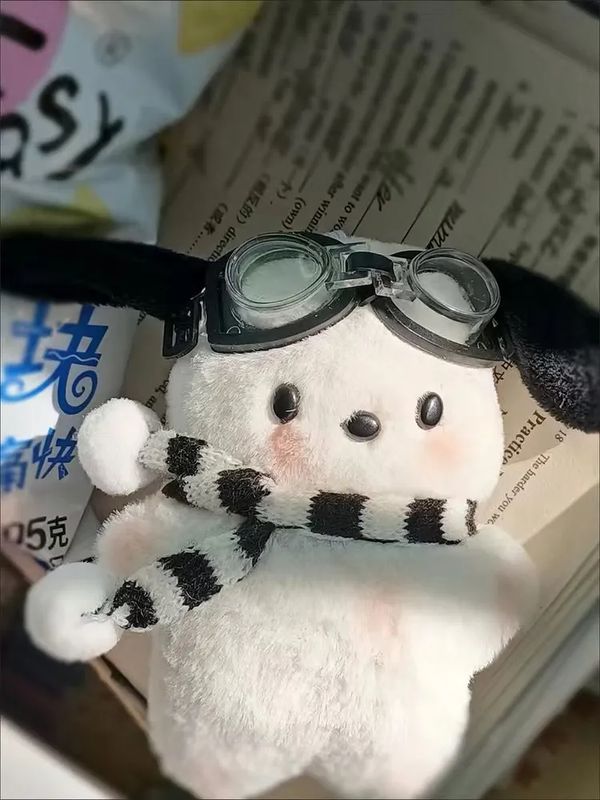 Брелок Hello Kitty - Почакко Пилот плюшевый (Pochacco) 12х8 см изображение 3