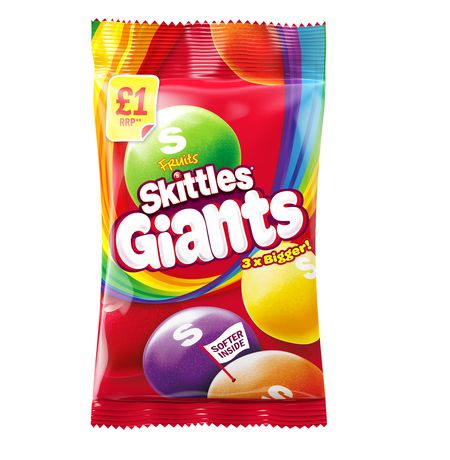 Skittles Giants Fruit Sweet Bag (драже)