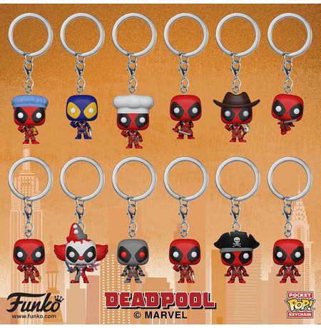Случайный брелок Funko Дэдпул (Deadpool Mystery Pocket POP!)  изображение 2