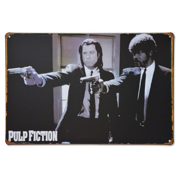 Металлическая табличка Криминальное чтиво (Pulp Fiction)