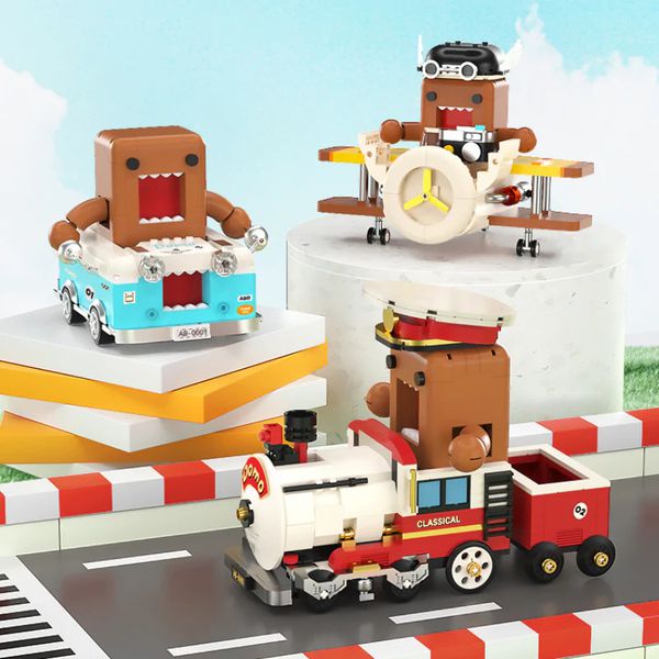 Сборный конструктор AREA-X - Домокун на паровозе (Sembo Block - Domo-kun) изображение 8