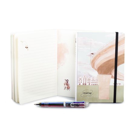 Блокнот Девочка на мосту