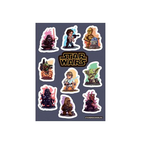Набор стикеров Звездные Воины (Star Wars) А5