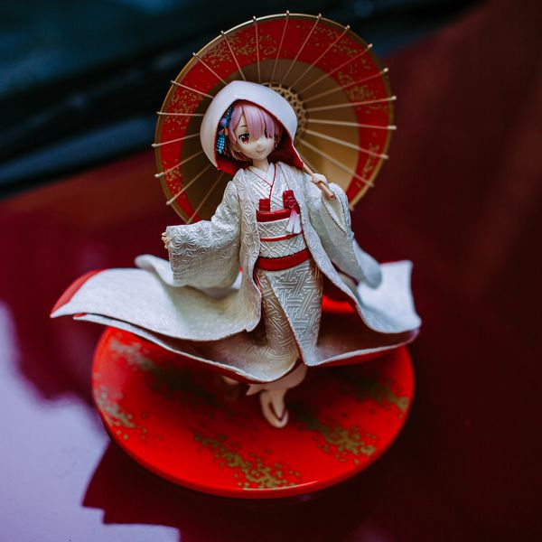 Фигурка Рам с зонтиком - Жизнь с нуля (Re:Zero - Ram) большая 26 см изображение 4
