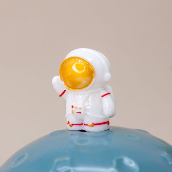 Кружка Космонавт на луне (Cosmonaut Moon) 420 мл green изображение 4