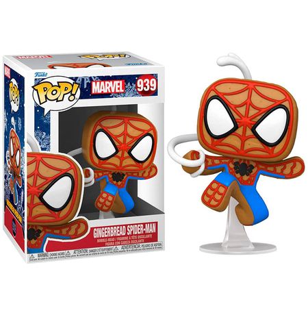 Фигурка Funko POP! Пряничный Человек-Паук (Gingerbread Spider-Man) №939