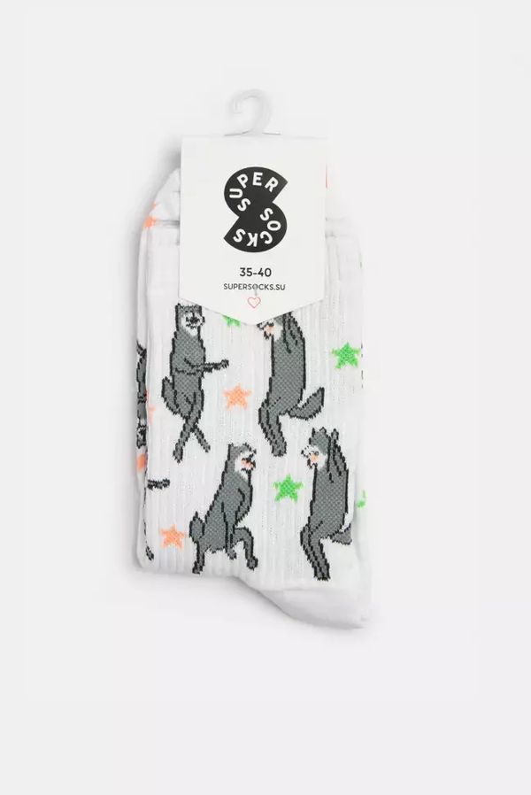 Носки SUPER SOCKS Волки Их Виль Нихт (размер 35-40)